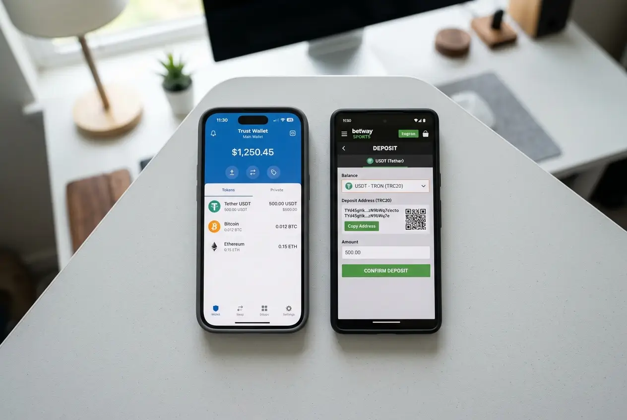 Nastavenie krypto peňaženky TronLink pre USDT vklad na stávkovú stránku – postup krok za krokom